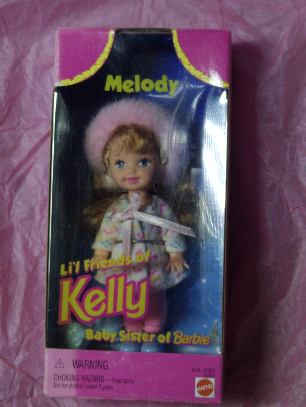 Vintage 1996 Mattel Li'l Friends of Kelly - "Melody" Doll